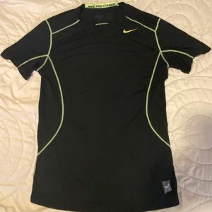 Black/Highlighter Green Nike Pro Combat